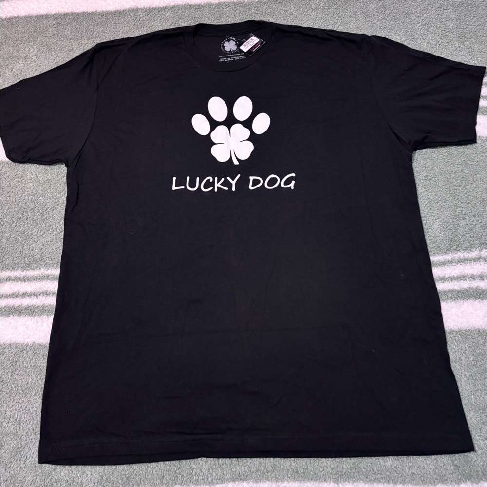 XXL Black Clover 🍀 Live Lucky “Lucky Dog” Black T-Shirt
